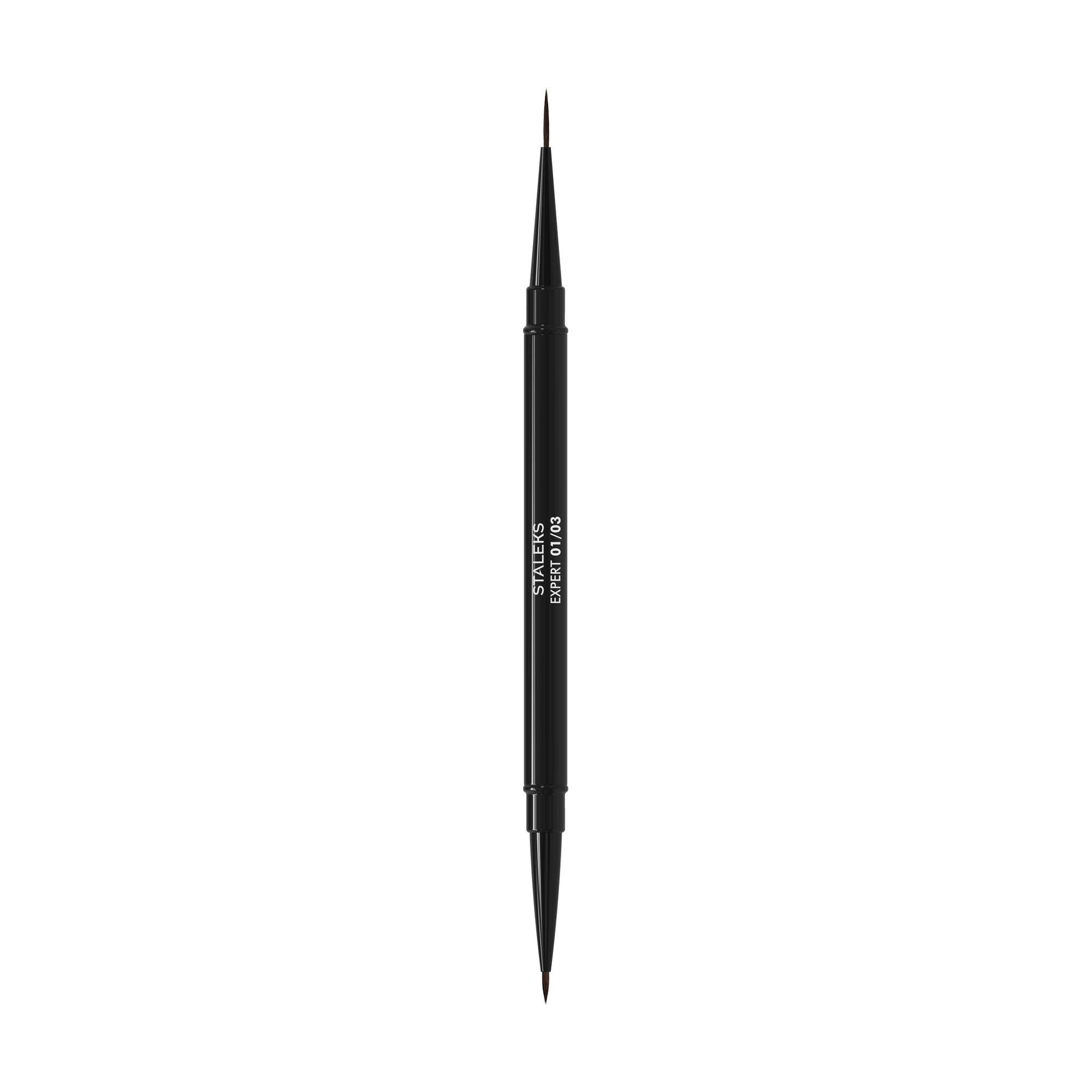 Двосторонній пензлик для дизайну нігтів Staleks Pro Expert, 7/10 мм (NBE-01/03)